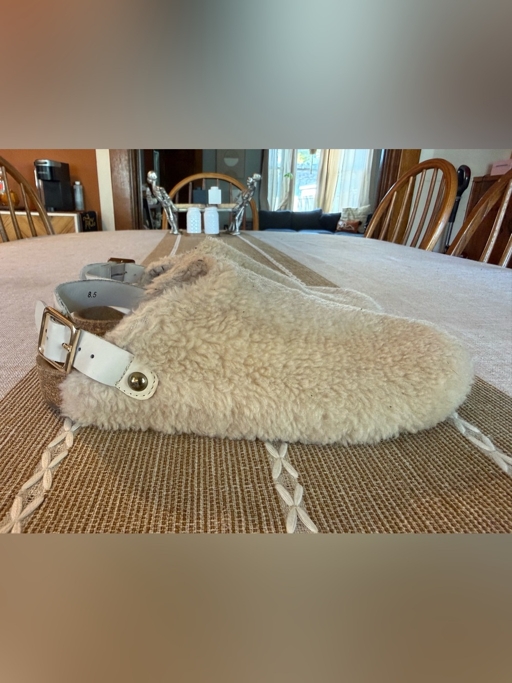 Seychelles Cream Faux Shearling Accent Throw